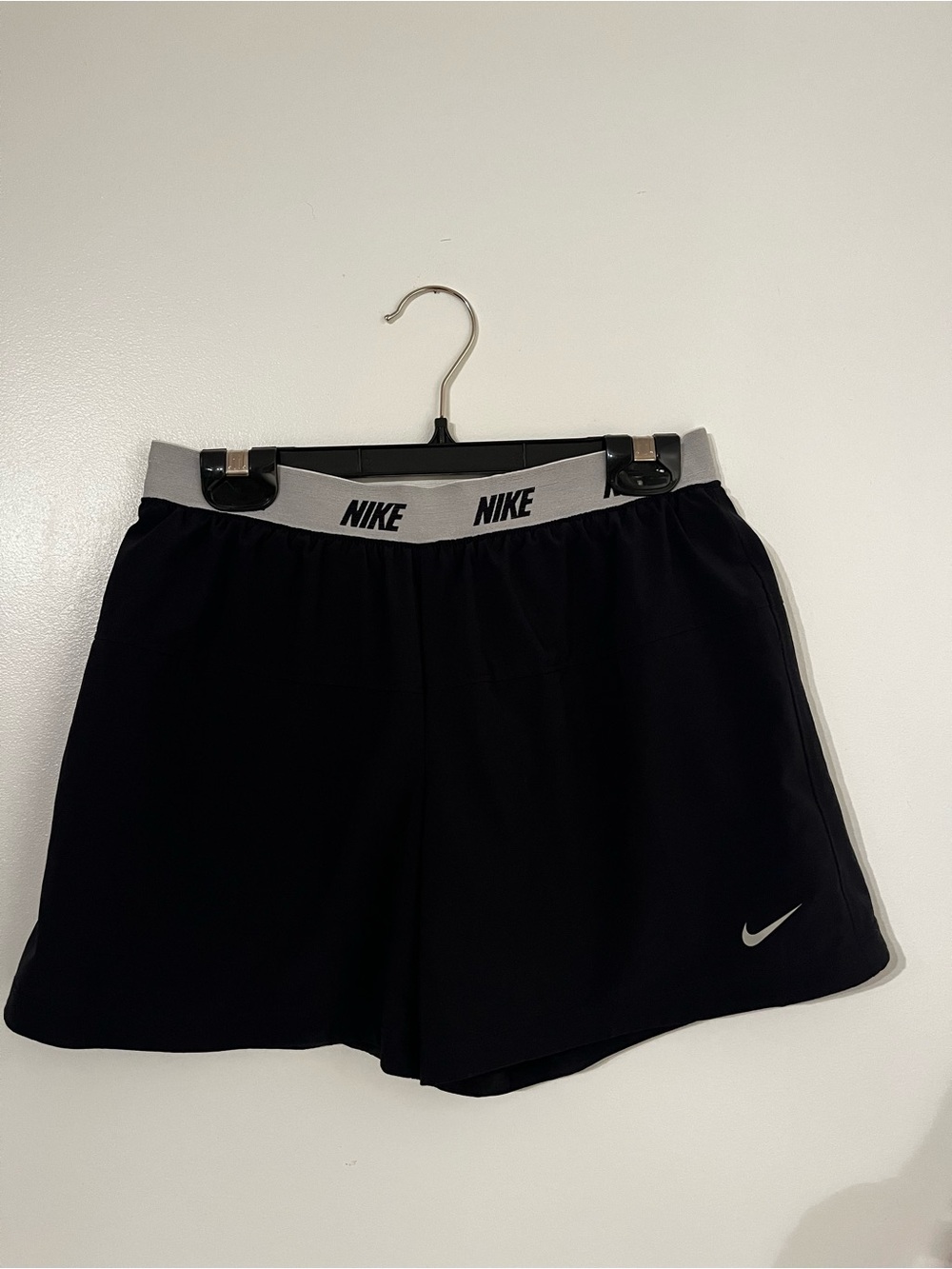Nike Black Athletic Shorts with Grey Branded Waistband